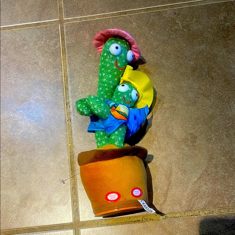 Dancing interactive soft Cactus toy!